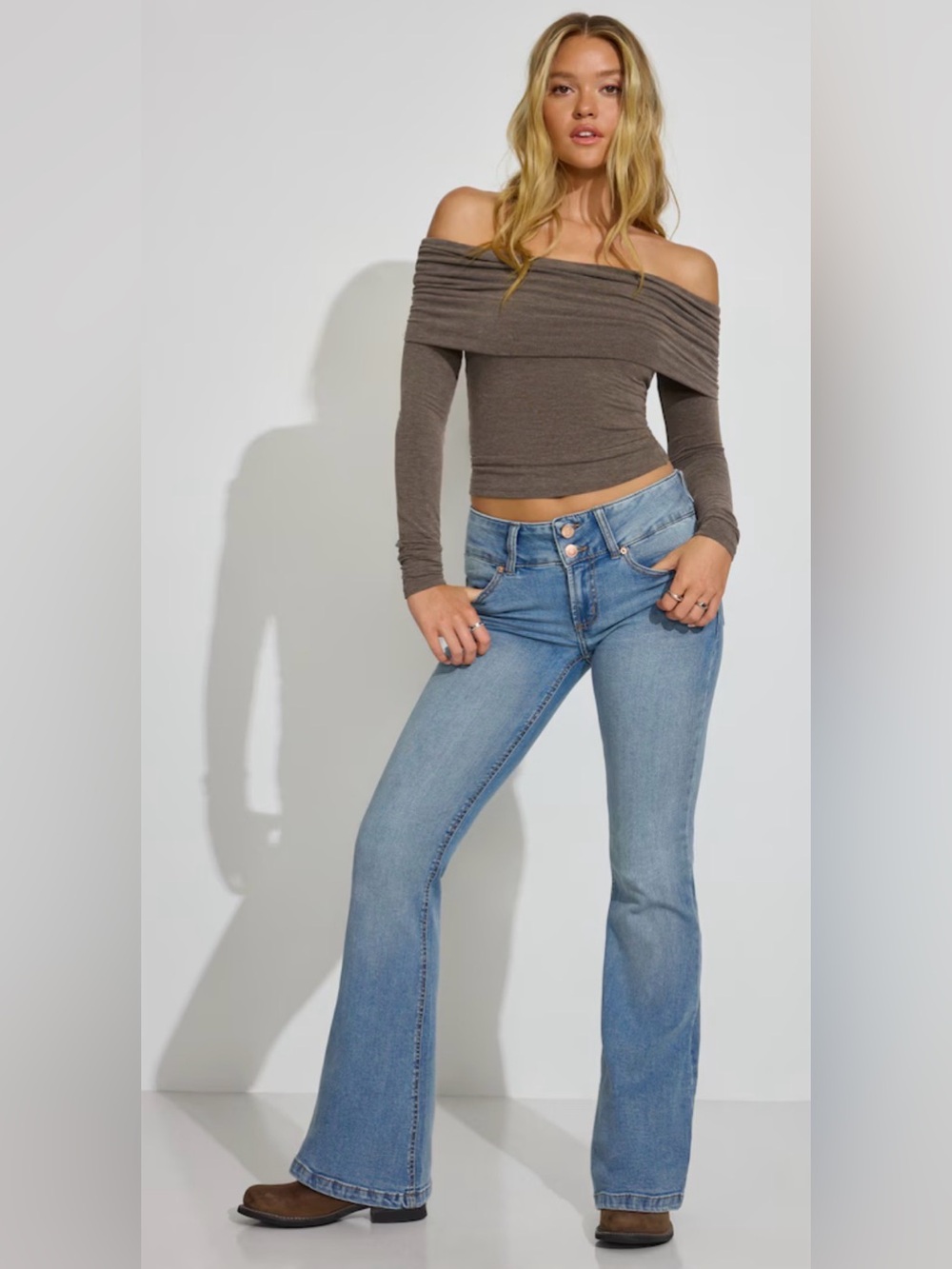 Garage Low Rise Flare Jeans